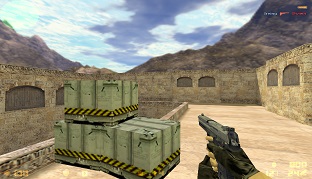 Counter Strike 1.6 gameplay on map de_dus2